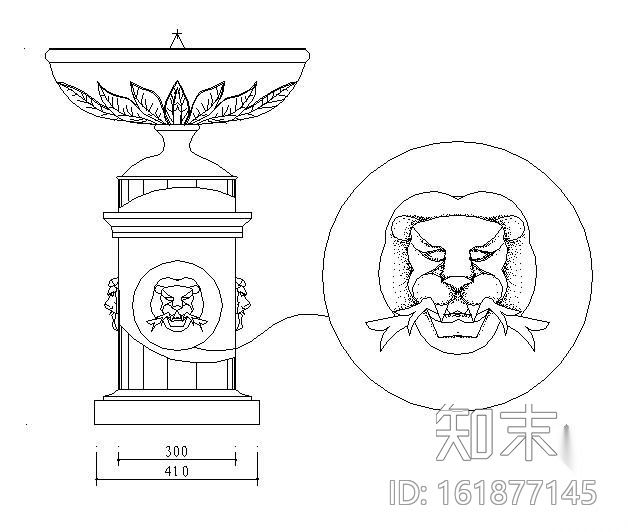 喷泉和经典盆景大样图35例施工图下载【ID:161877145】