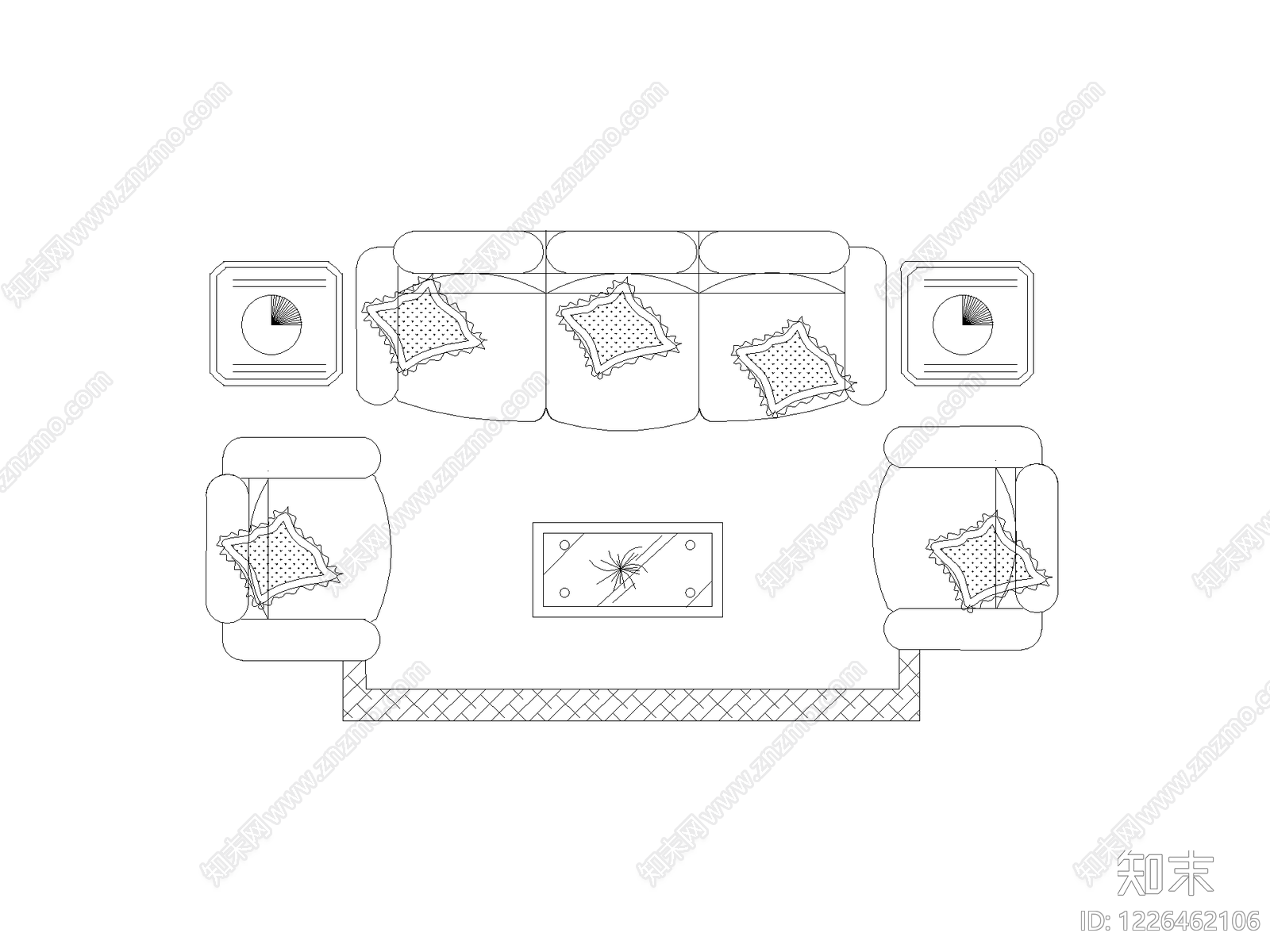 家装图块cad施工图下载【ID:1226462106】