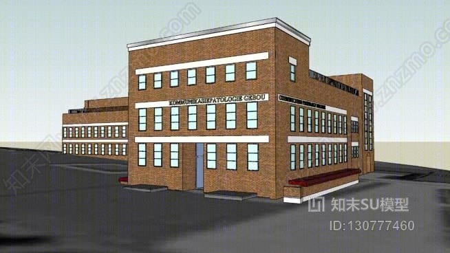 通信病理大楼SU模型下载【ID:130777460】