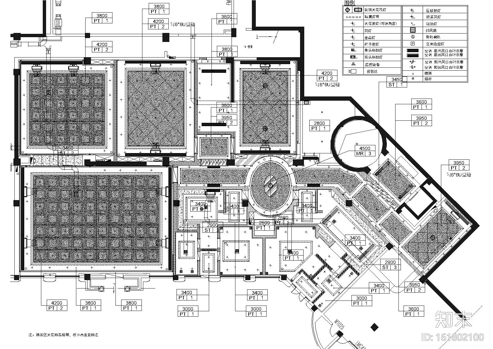 [新疆]乌鲁木齐丁香花园会所施工图+效果图cad施工图下载【ID:161802100】