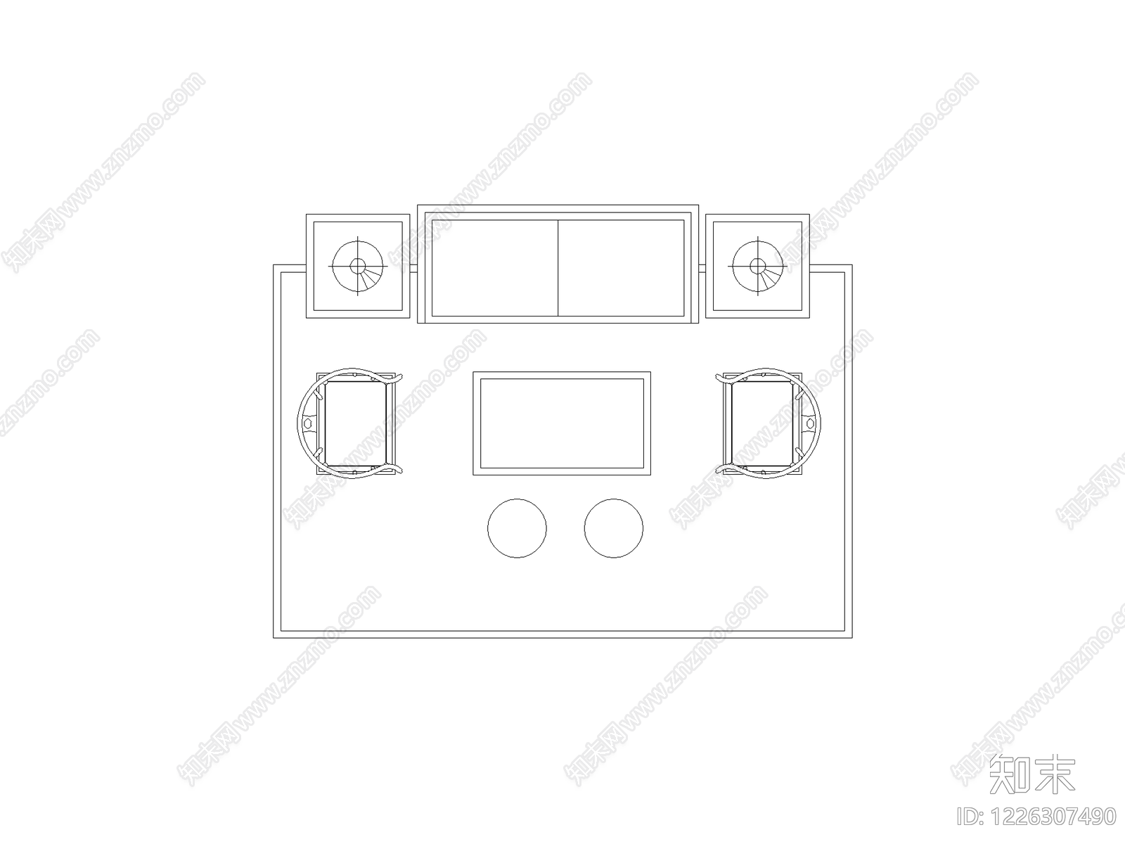 桌子cad施工图下载【ID:1226307490】