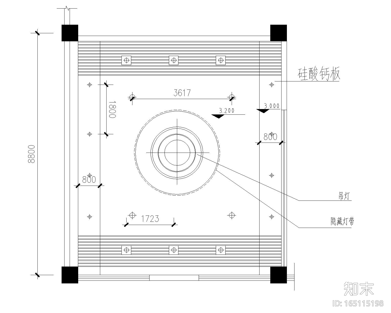 某办公室精装修装饰设计施工图纸（CAD）施工图下载【ID:165115198】