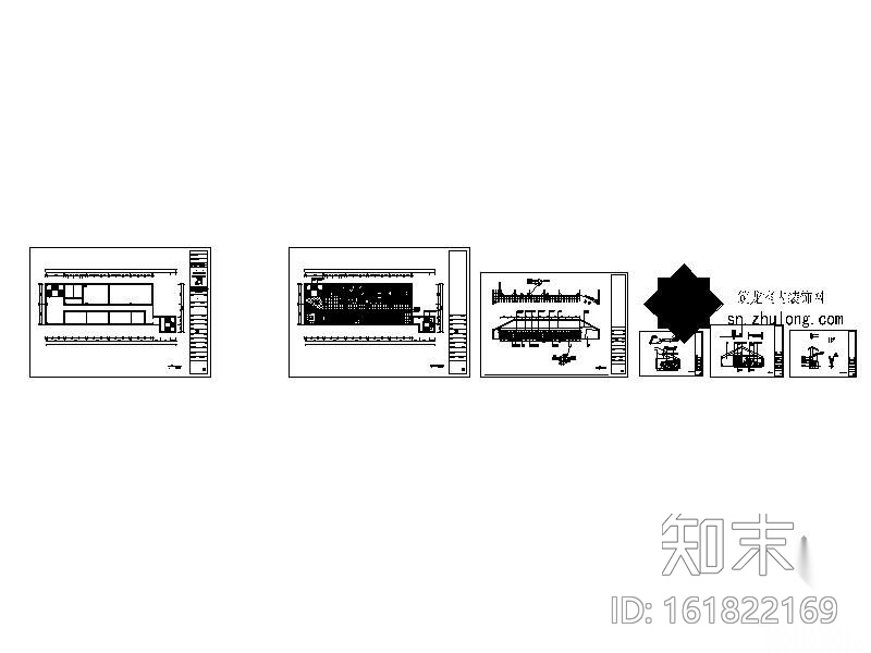 小型办公室装修图(含效果)cad施工图下载【ID:161822169】