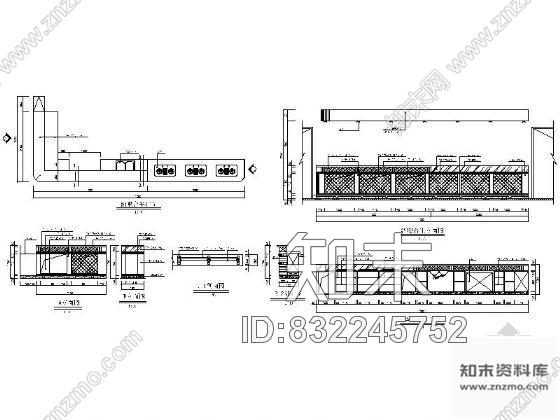 图块/节点酒吧台详图施工图下载【ID:832245752】