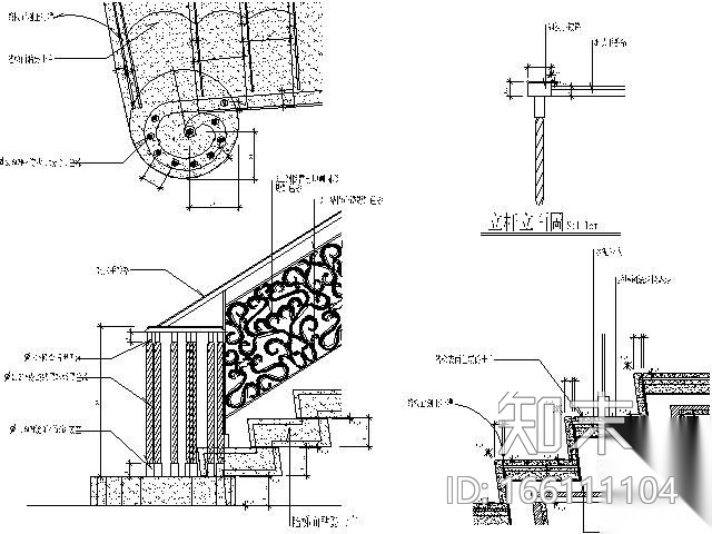 豪宅楼梯详图施工图下载【ID:166111104】