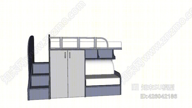 儿童床SU模型下载【ID:426042186】