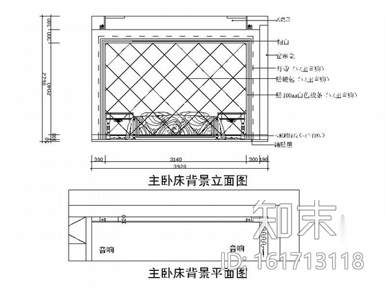 [绍兴]现代欧式三居室室内装修图（含效果）cad施工图下载【ID:161713118】