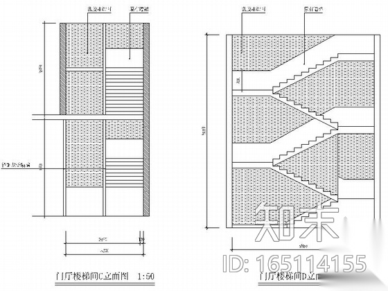 [北京]精品老字号中式风格烤肉店室内装修施工图cad施工图下载【ID:165114155】