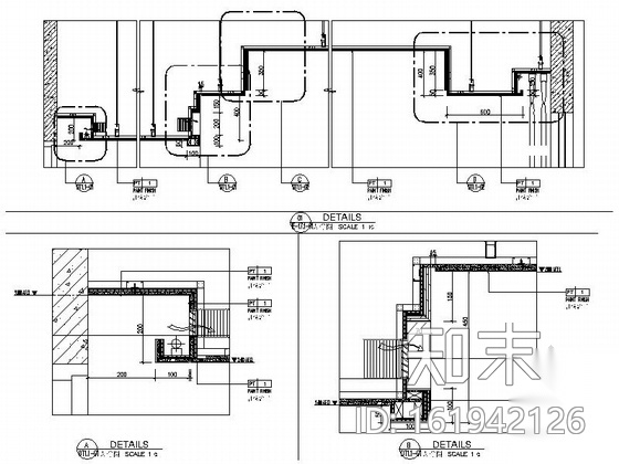[唐山]高档连锁五星级酒店大床房施工图（含效果）cad施工图下载【ID:161942126】