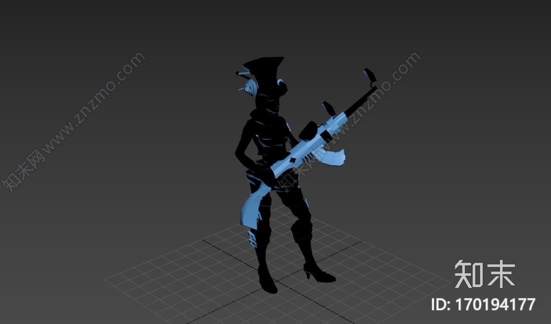 caitlyn_皮城女警709803d打印模型下载【ID:170194177】