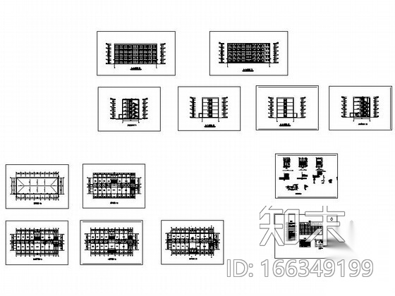 [毕业设计]某五层大学办公楼建筑扩初图施工图下载【ID:166349199】