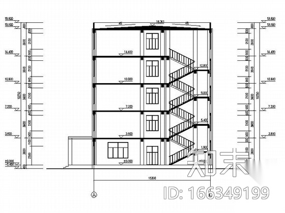 [毕业设计]某五层大学办公楼建筑扩初图施工图下载【ID:166349199】