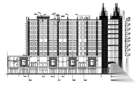 重庆希尔顿宾馆设计方案(全套施工图）施工图下载【ID:151514194】