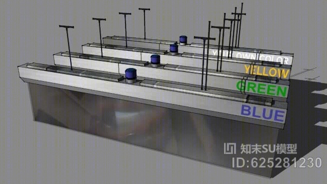 LED玻璃纤维街道标志SU模型下载【ID:625281230】