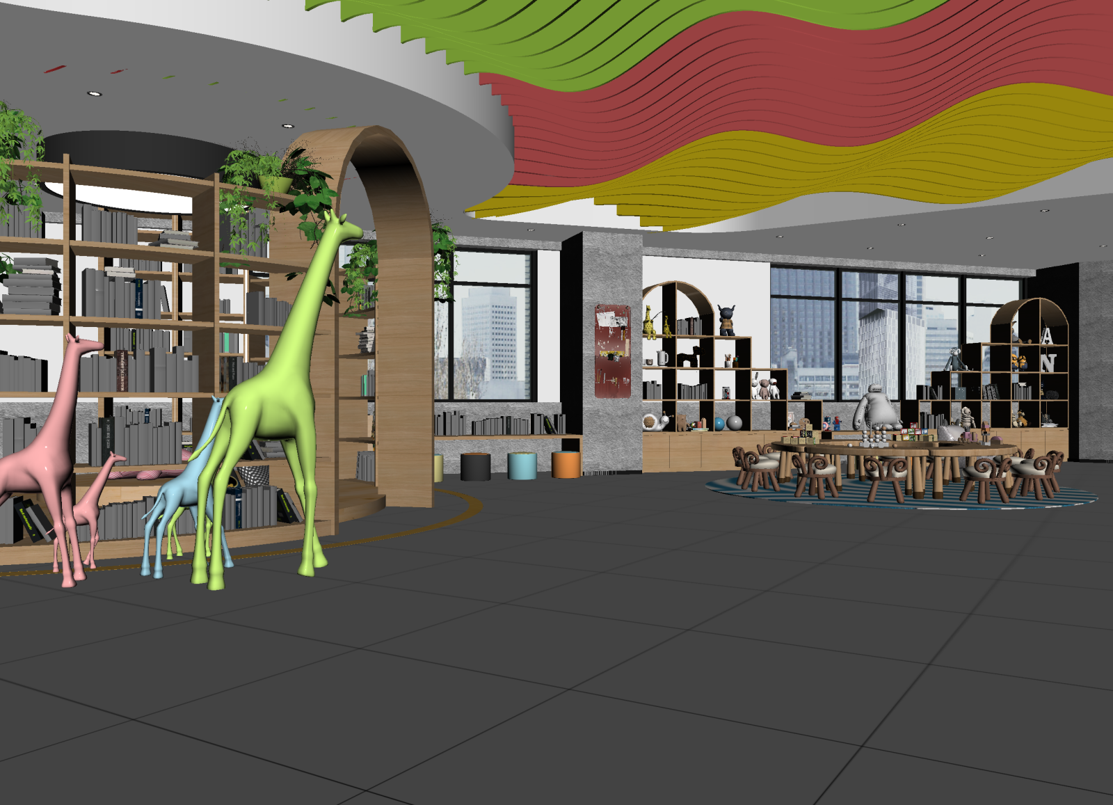 现代儿童乐园3D模型下载【ID:1215057974】