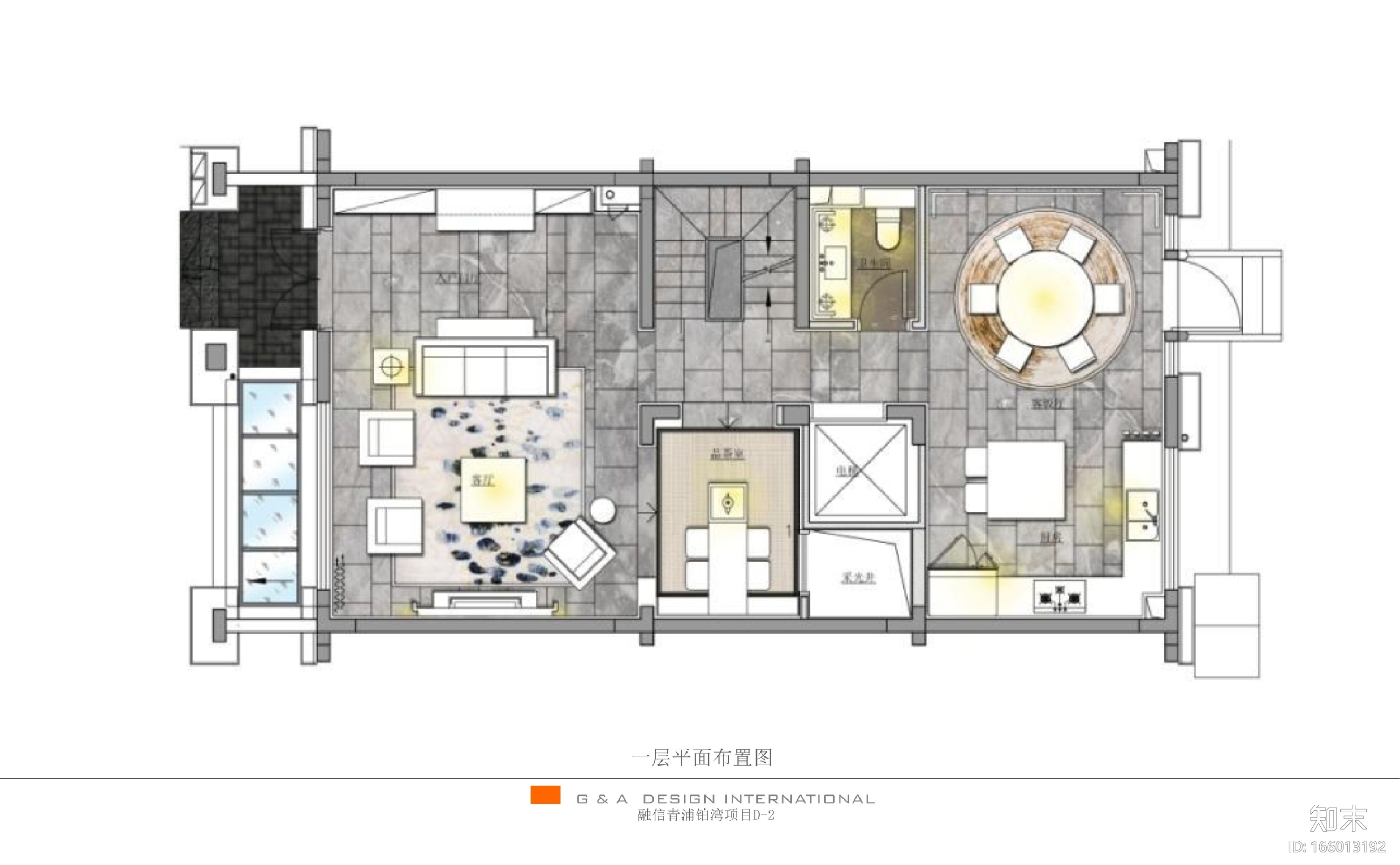 绿地香港A-3样板房软装方案丨PPT+PDF+JPG（57页）cad施工图下载【ID:166013192】