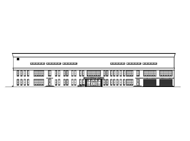 [江西]多层石漆外墙网球及羽毛球馆建筑施工图（含水暖电...施工图下载【ID:151671160】