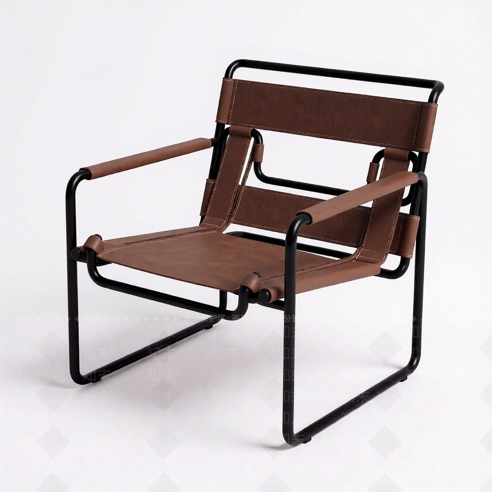 现代风格金属框架椅子3D模型下载【ID:1206185768】