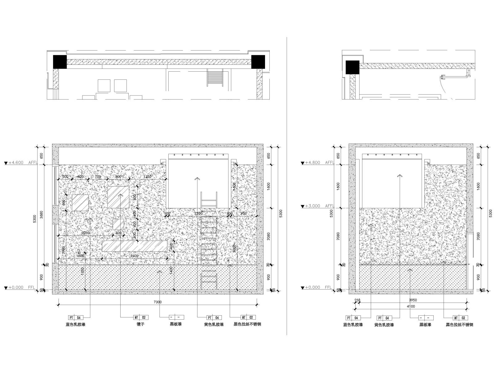 江苏800㎡英语培训中心室内装饰施工图cad施工图下载【ID:1131206844】