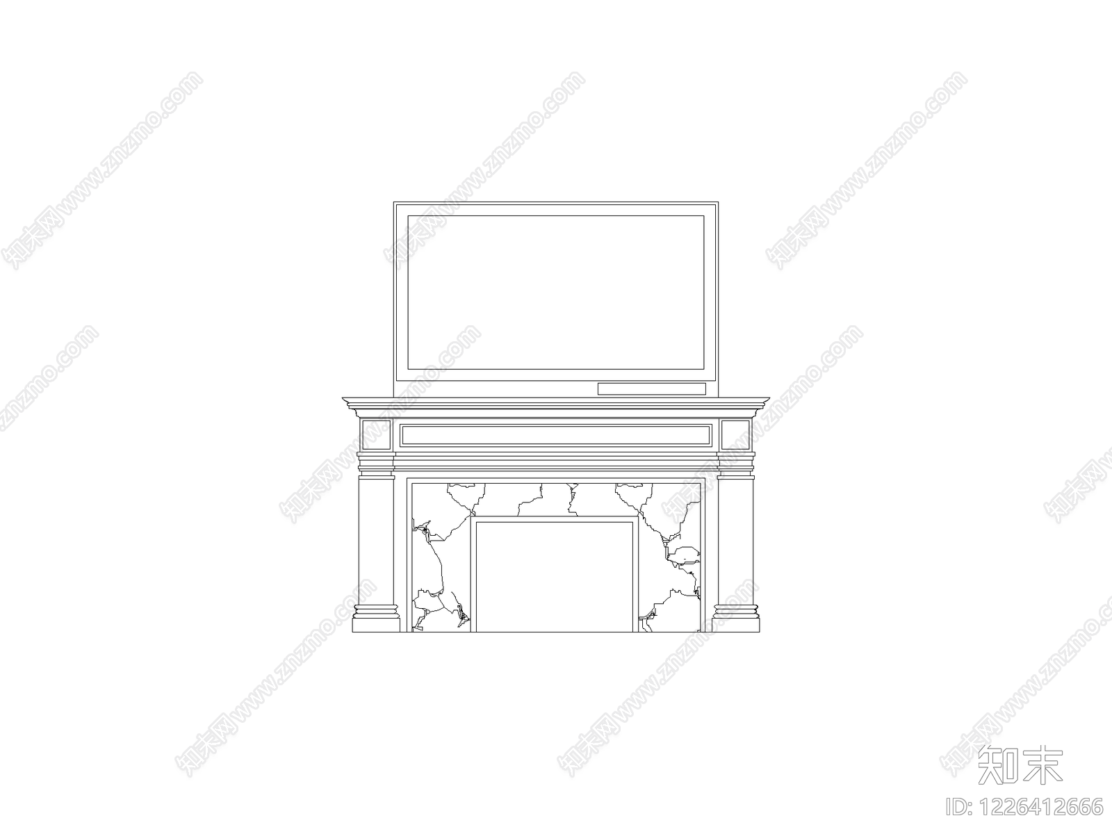 柜子平立面cad施工图下载【ID:1226412666】