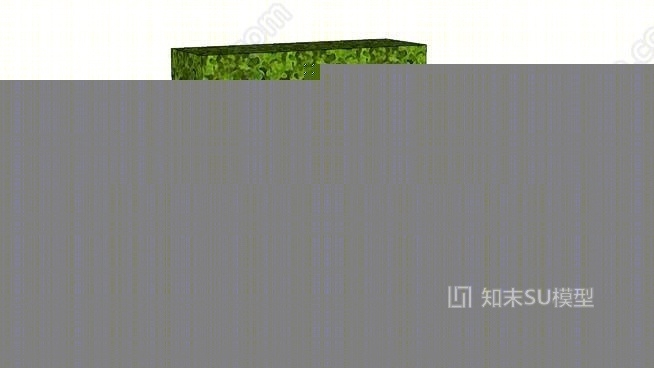 现代玻纤播种机人工室内黄杨树篱SU模型下载【ID:626346986】