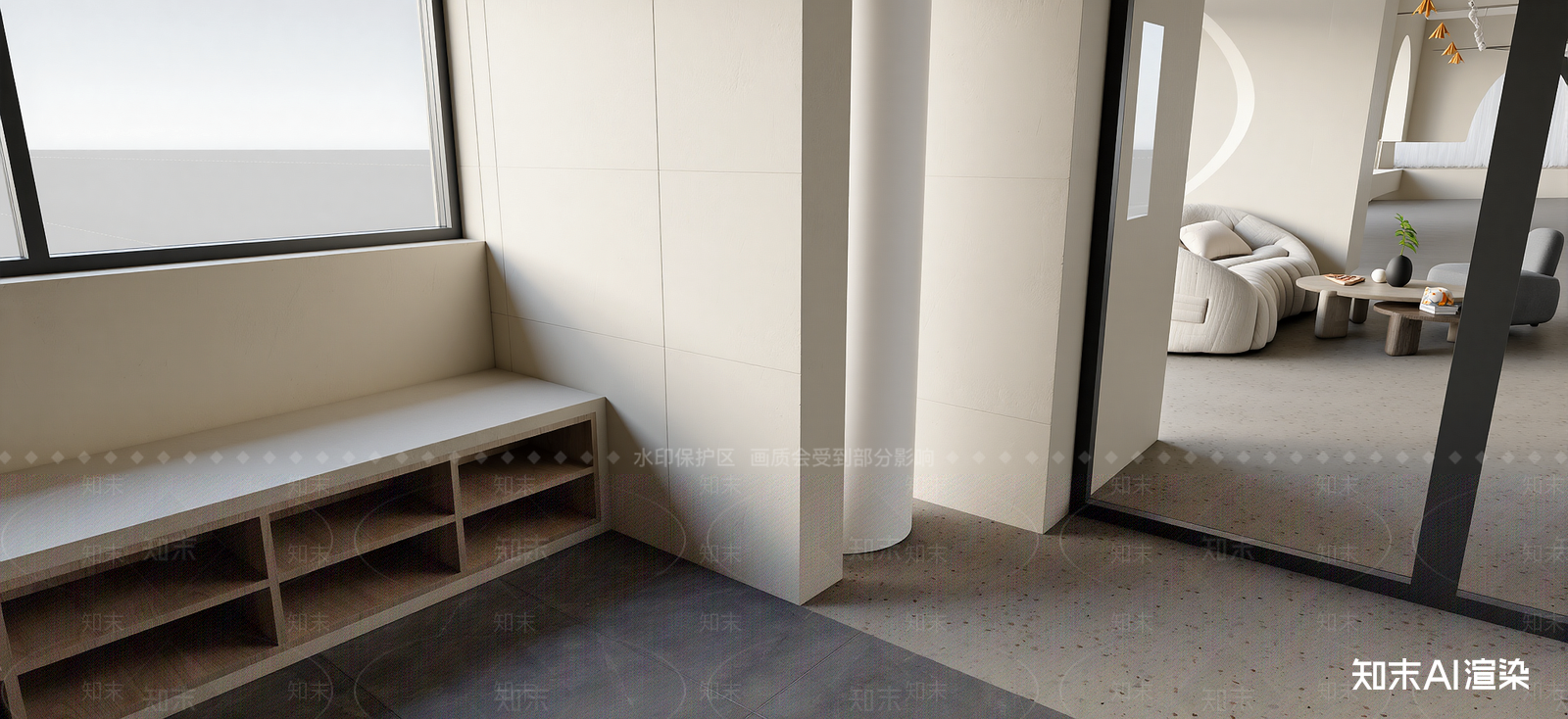 侘寂家居客厅SU模型下载【ID:1222254914】