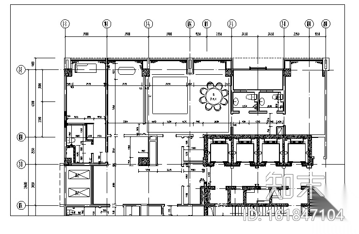 世代锦江国际酒店贵宾楼设计施工图（附效果图）cad施工图下载【ID:161847104】