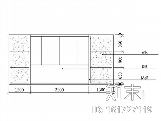某现代办公楼会议室装修图（含效果）cad施工图下载【ID:161727119】