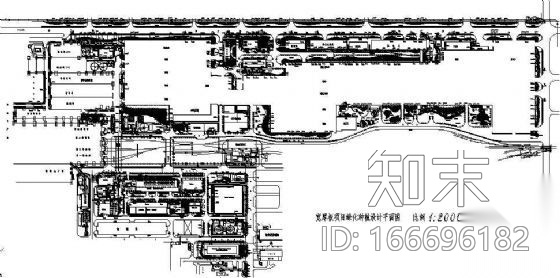 某大型工厂绿化种植设计平面图施工图下载【ID:166696182】