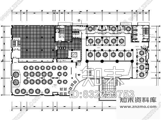 图块/节点某酒店中餐厅平面图cad施工图下载【ID:832253753】