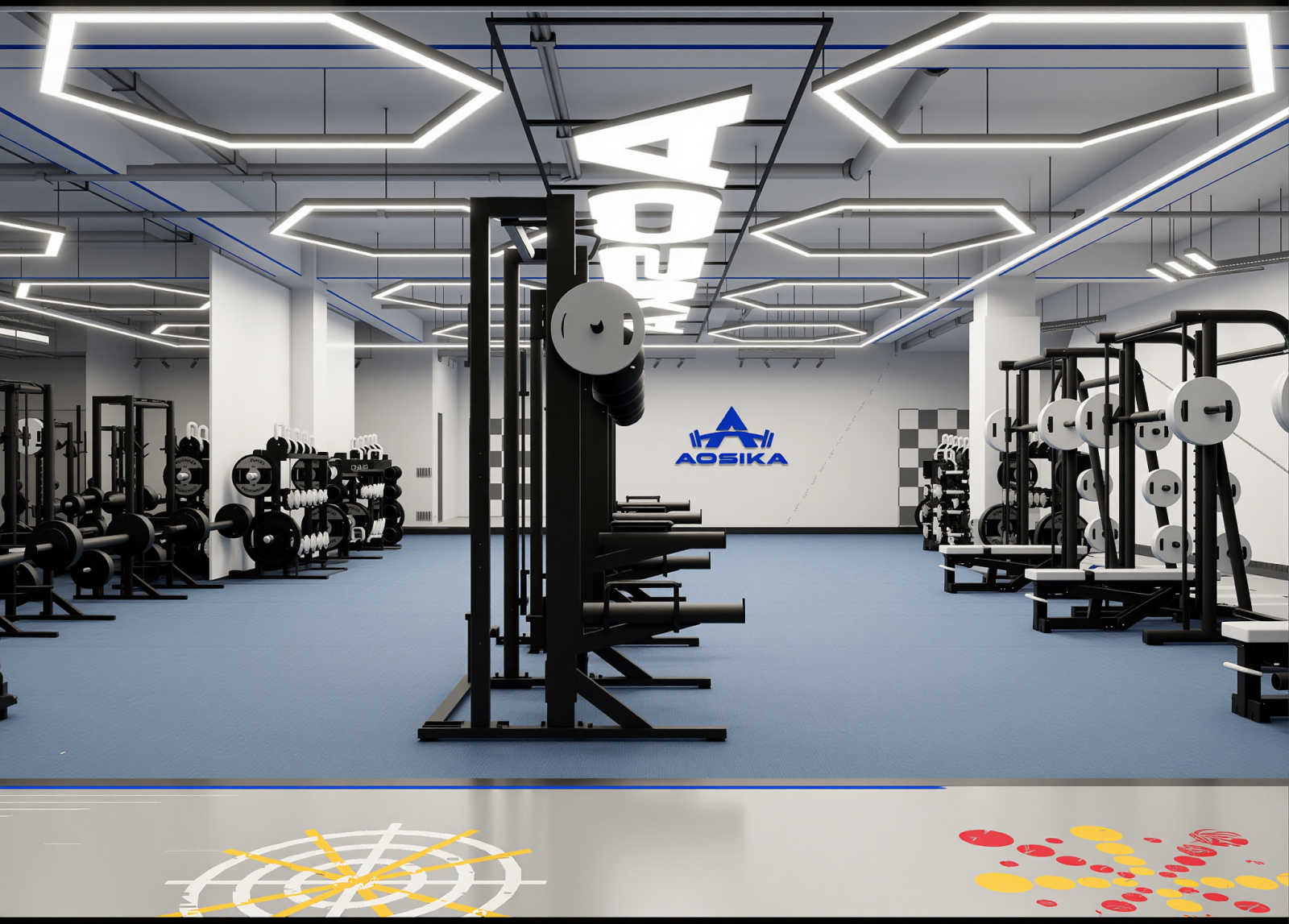 工业健身房3D模型下载【ID:1214789438】