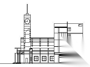 某汽车站建筑方案图cad施工图下载【ID:151679178】