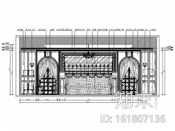 [北京]欧式量贩式KTV包间装修图cad施工图下载【ID:161807136】