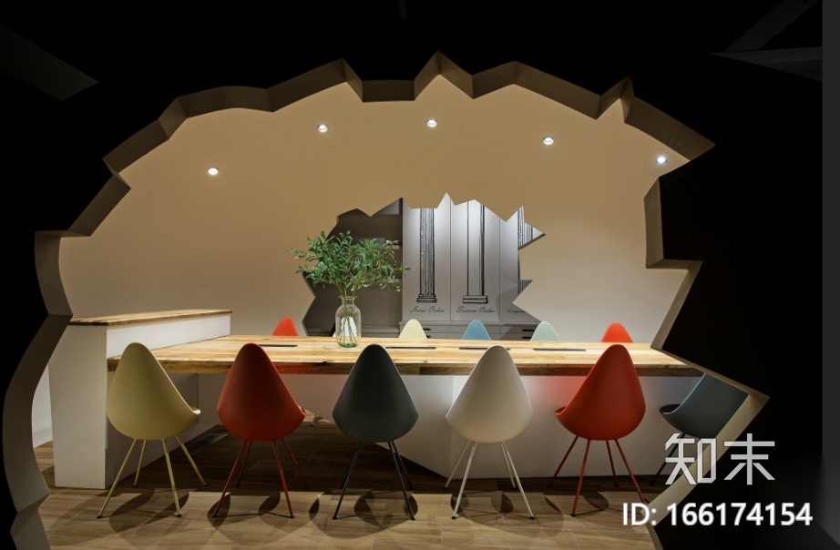 [四川]160平米小巨蛋办公空间设计施工图（附效果图）施工图下载【ID:166174154】