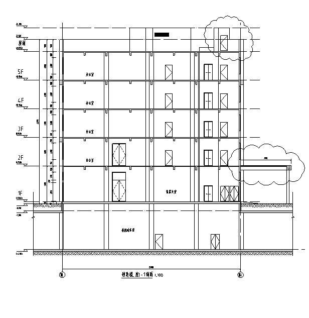 [广东]高层科技园地上办公及地下室建筑施工图（送审全套...cad施工图下载【ID:149952152】