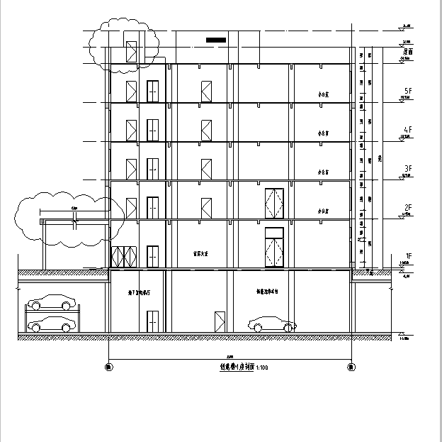 [广东]高层科技园地上办公及地下室建筑施工图（送审全套...cad施工图下载【ID:149952152】