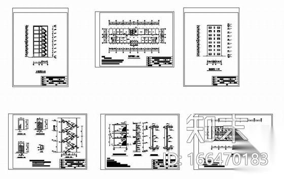 某大学本科生（土木工程）毕业设计施工图下载【ID:166470183】