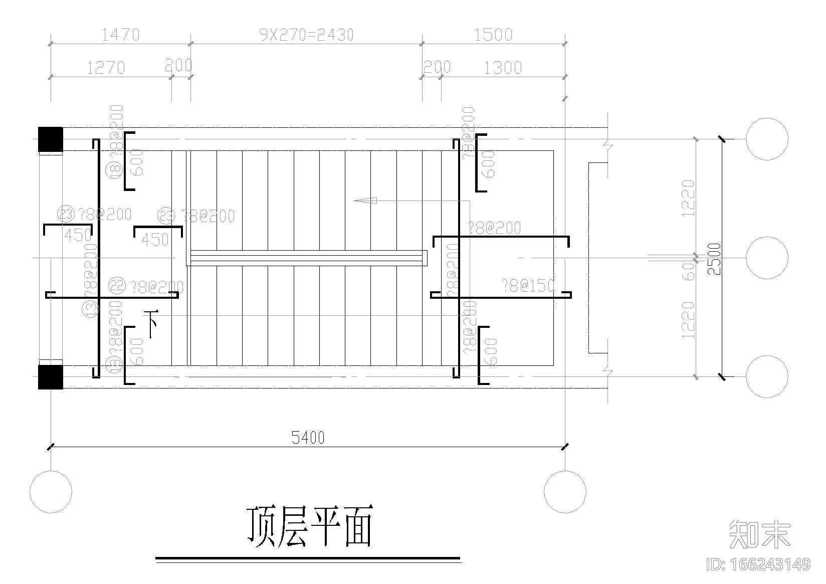 五层带阁楼砖混住宅楼结构施工图纸施工图下载【ID:166243149】