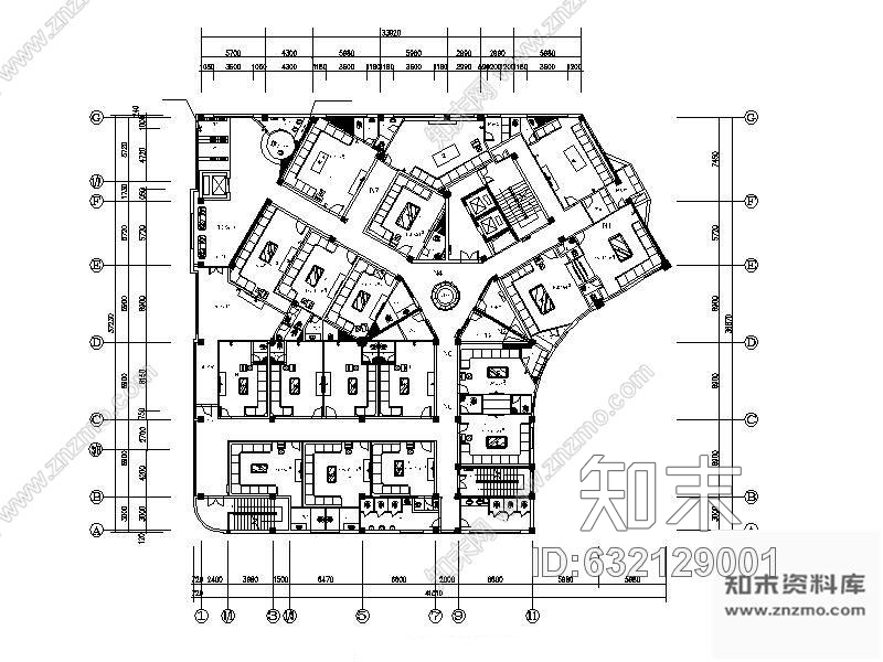 施工图永州某KTV装修图(含效果)cad施工图下载【ID:632129001】