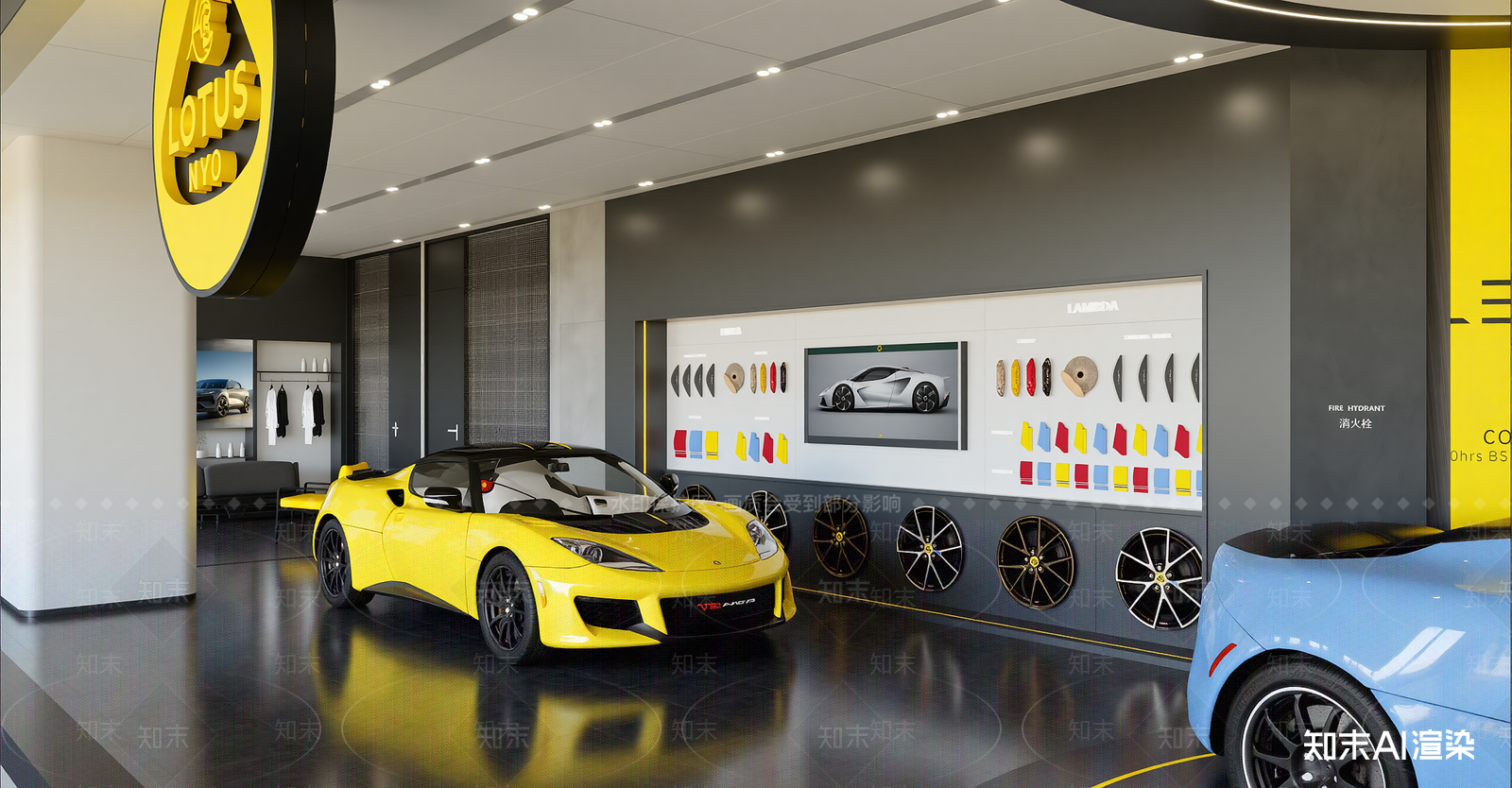 现代汽车4S店SU模型草图