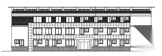 某市三层医院病房楼建筑施工图cad施工图下载【ID:151593195】