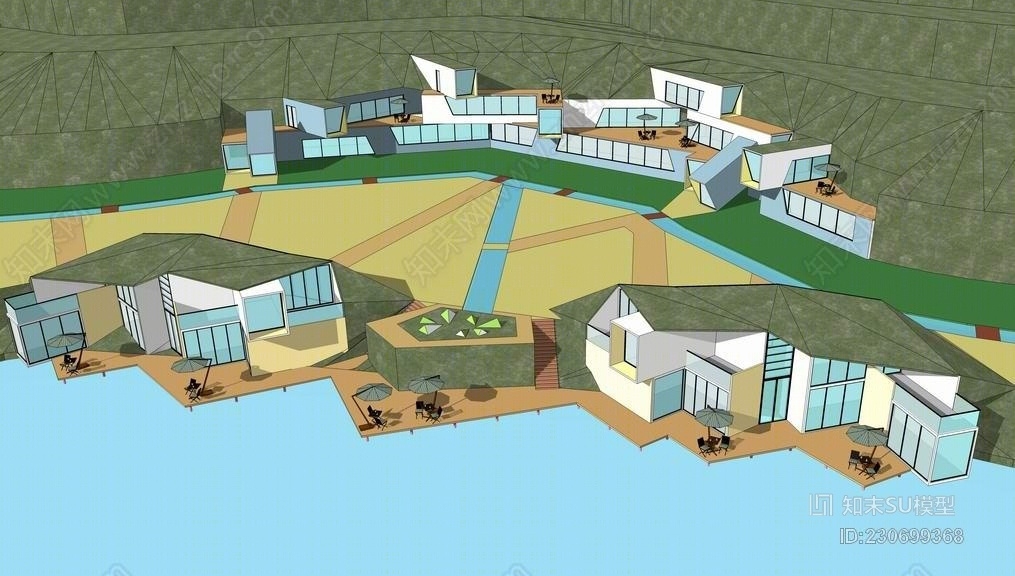 概念集装箱别墅SU模型下载【ID:230699368】