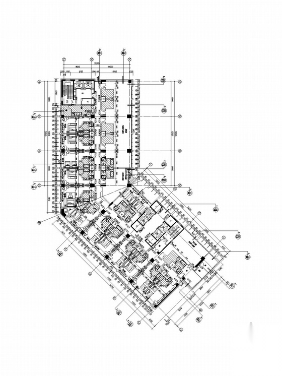 [江西]五十层超五星酒店建筑施工图(289张图纸)cad施工图下载【ID:167240133】