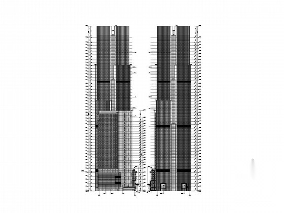 [江西]五十层超五星酒店建筑施工图(289张图纸)cad施工图下载【ID:167240133】