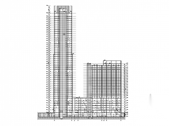 [江西]五十层超五星酒店建筑施工图(289张图纸)cad施工图下载【ID:167240133】