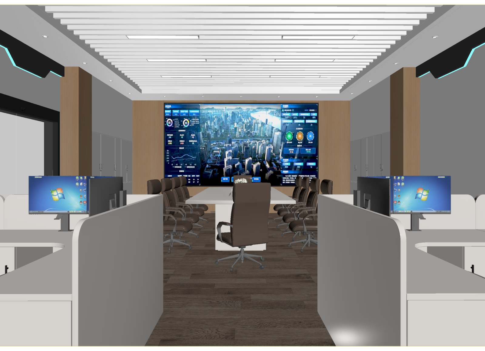 现代指挥中心3D模型下载【ID:1214297225】