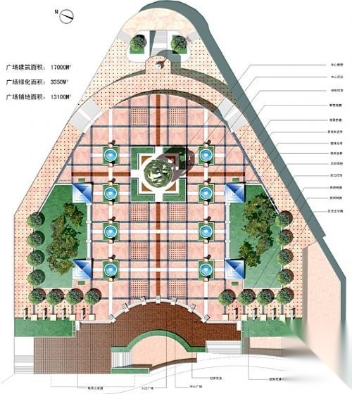 沙坪绿色艺术广场规划设计cad施工图下载【ID:161053190】