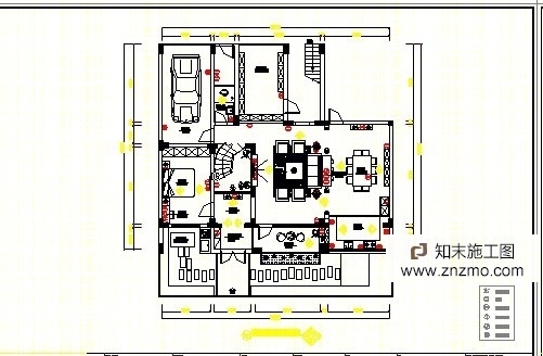 别墅施工图（完整）cad施工图下载【ID:36914569】