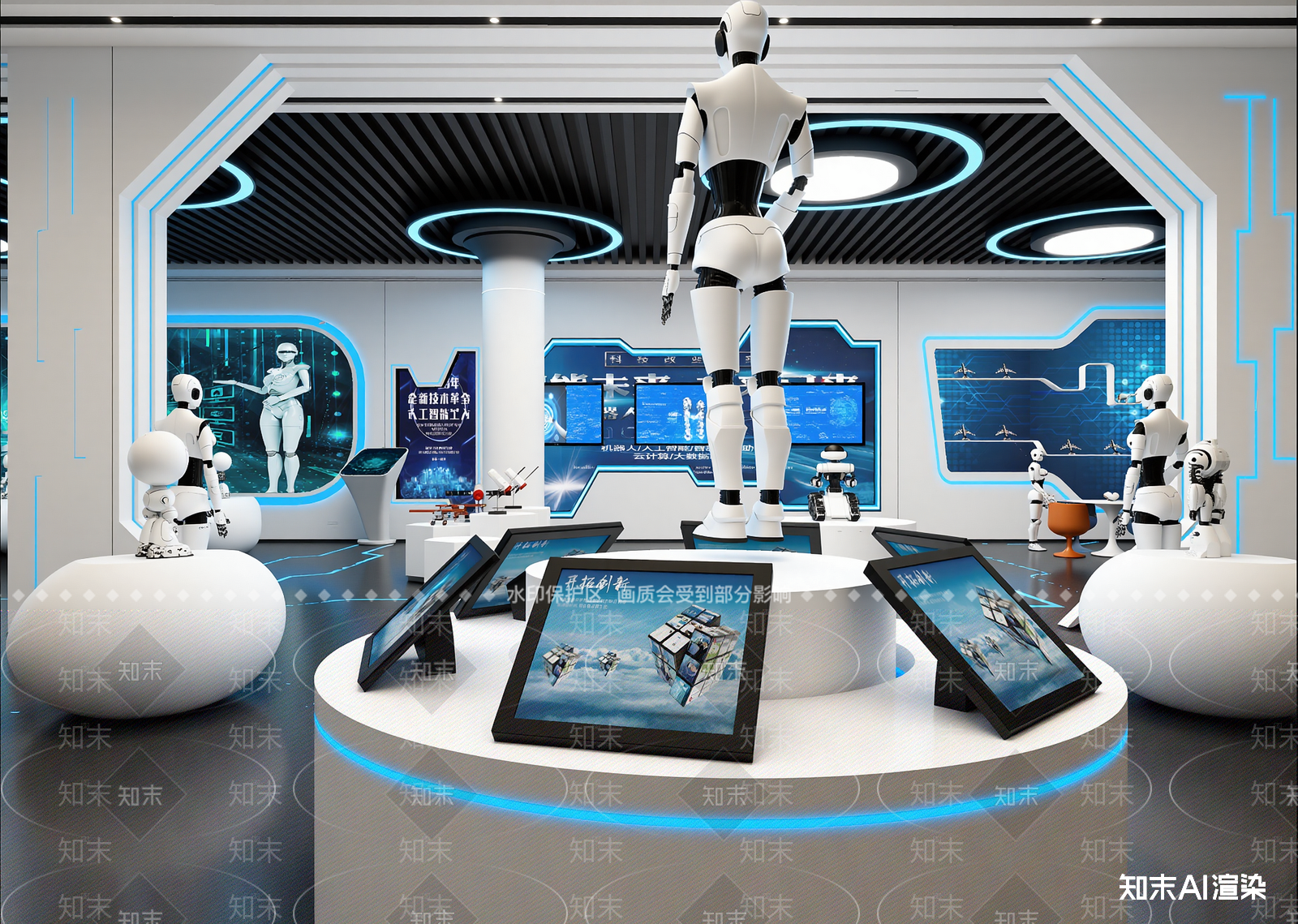 现代科技展厅3D模型下载【ID:1214713921】