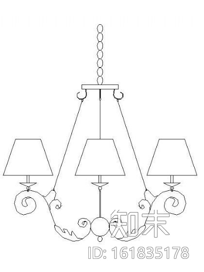 常用灯具图块cad施工图下载【ID:161835178】